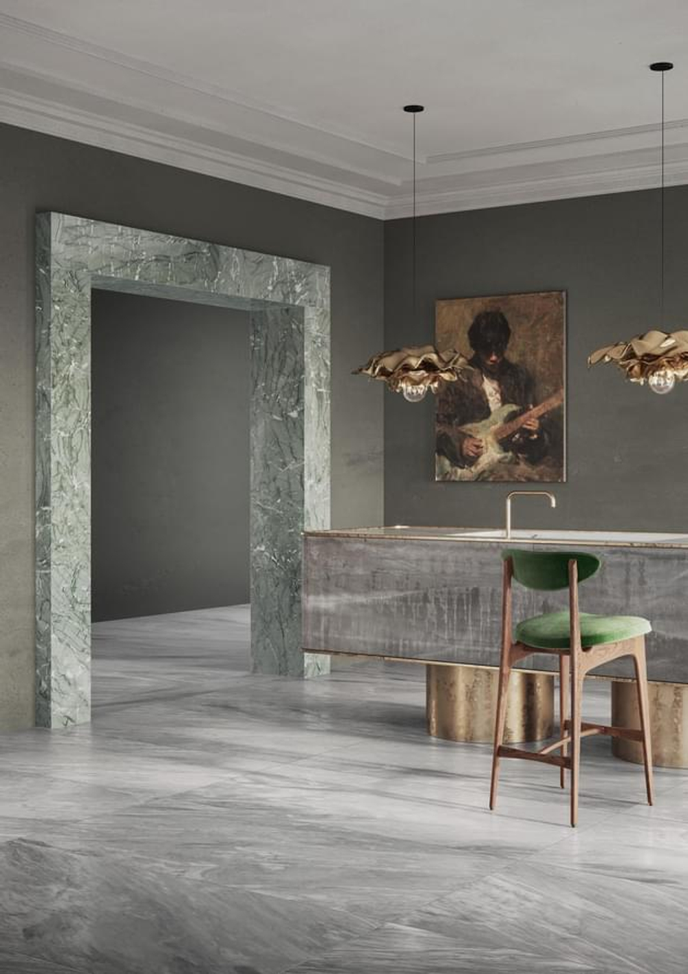 Ragno Incanto Onice Venato Avorio Glossy Rett 60x120