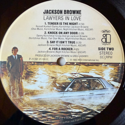 Виниловая пластинка Jackson Browne – Lawyers In Love LP
