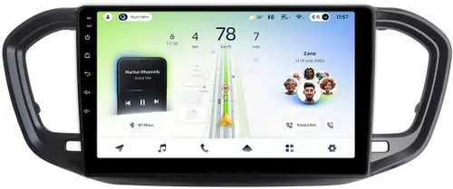 Магнитола для Lada Vesta NG 2023+ (ШГУ, рамка черная матовая) - Teyes CC4L-DTS монитор 9" IPS, Android 14, Быстрая, Snapdragon 662, CarPlay, 4G SIM-слот