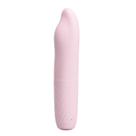 Нежно-розовый вибратор-ротатор 16см Pretty Love Classic Silicone Rechargeable Rotating Vibrator Burke BI-014584X-1