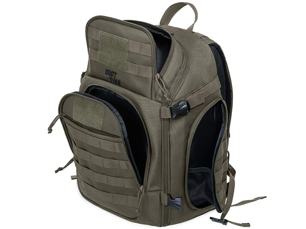 Рюкзак ShotTime Tactical 28л, ПВХ 600D, MOLLE, USB порт, олива, ST-BP-230 15-OD