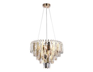 Подвесная люстра с хрусталем 8*Е27 TR5256/8 SGD/CL золото/прозрачный Traditional Ambrella
