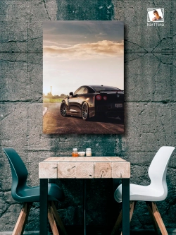 Картина "Nissan GT-R", галерейная 50х70см 1шт.