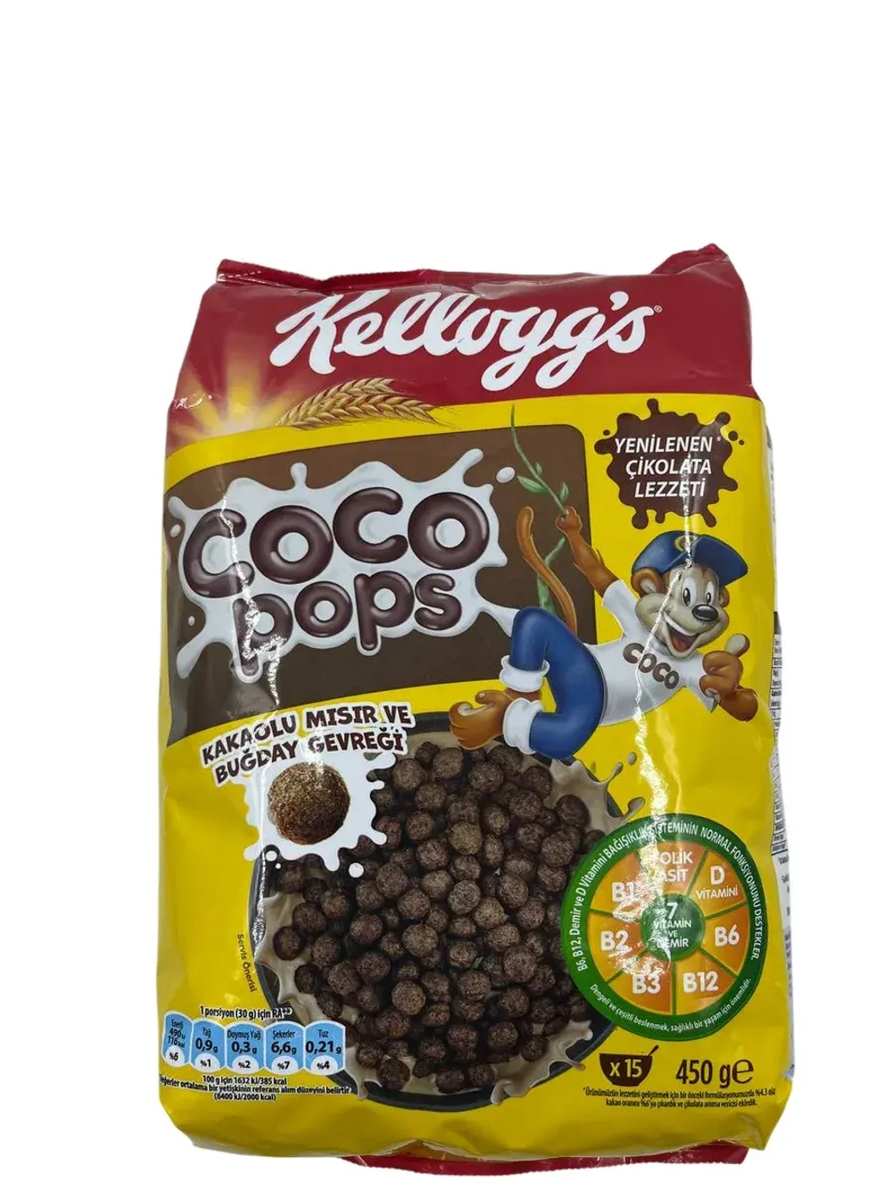 Хлопья Kellogg s Chocolate Coco Pops, 450гр.