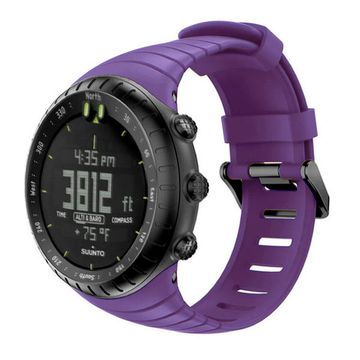 Ремешок силиконовый для Suunto Core спортивный (Ирис)