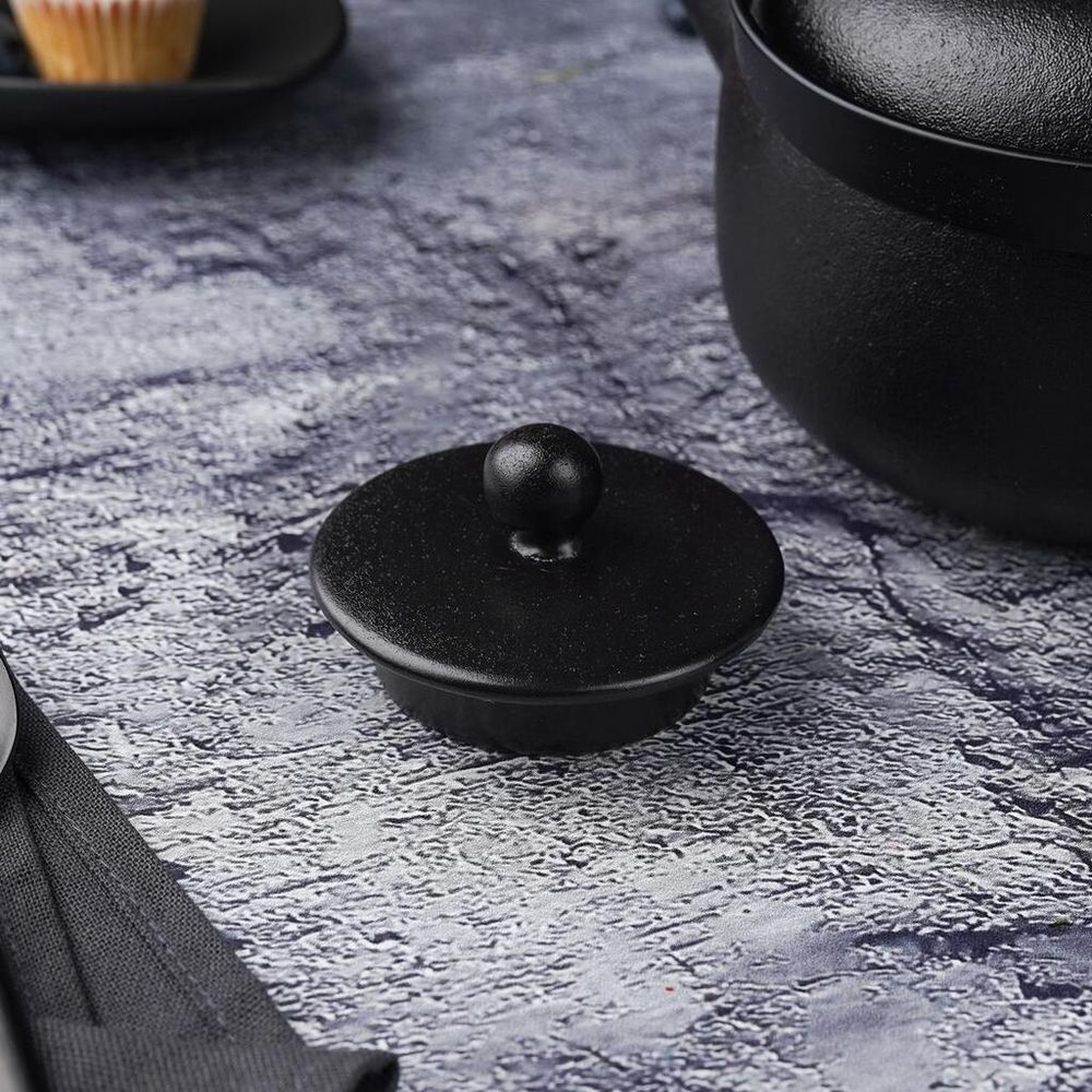 Чайник 950 мл d 14 см h10,5 см с ситом Smooth Black Raw Stellar P.L. Proff Cuisine [1]