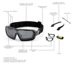 Спортивные очки с диоптриями OCEAN Chameleon Matt Black / Grey Polarized lenses