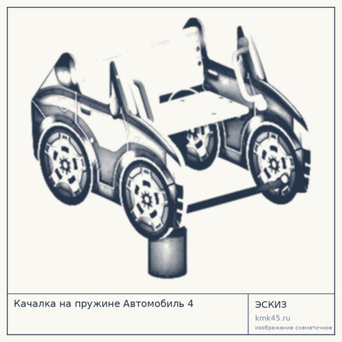 Качалка на пружине Автомобиль 4
