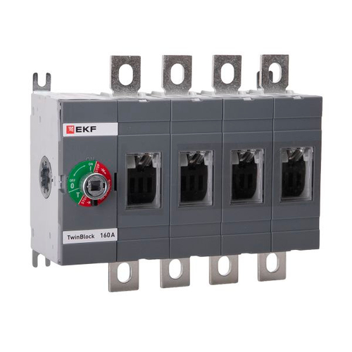 Рубильник 160A 4P без рукоятки управления TwinBlock EKF tb-s-160-4p