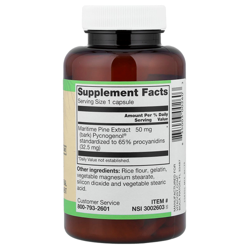 Vitacost, Pycnogenol®, 50 мг, 90 капсул