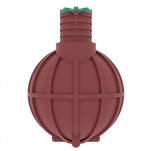 Емкость пожарная Мультпласт П45 45000 л. горизонтальная (11530x2400x2400см;1590кг;бордовый) - арт.555434.55