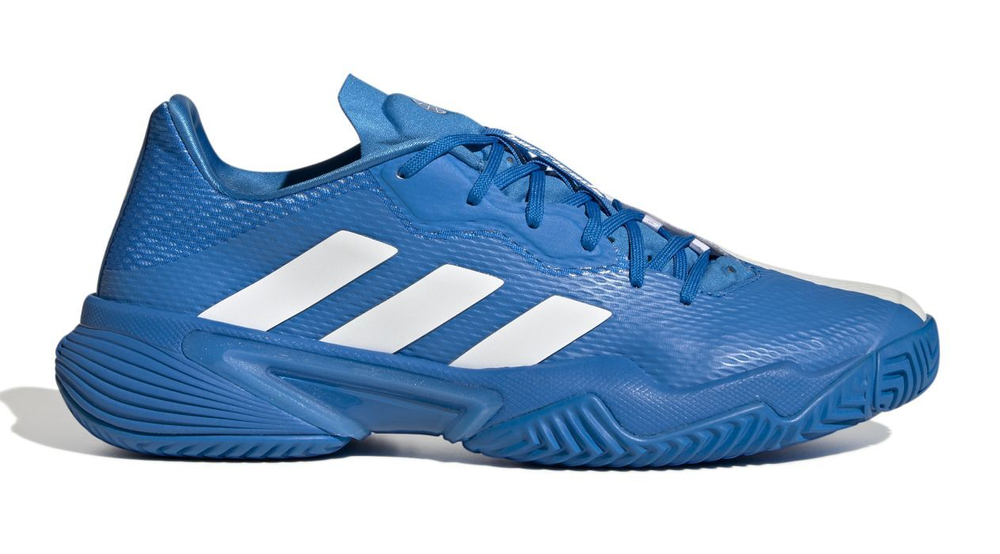 Мужские кроссовки теннисные Adidas Barricade M - blue rush/cloud white/blue rush