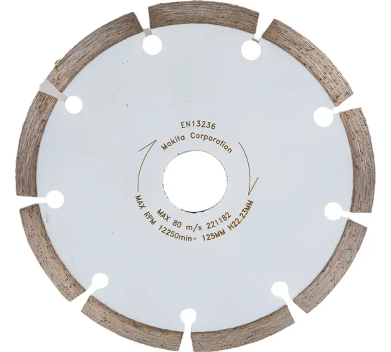 Алмазный диск Makita D-52766 сегментированный по бетону, 125×22,2 мм