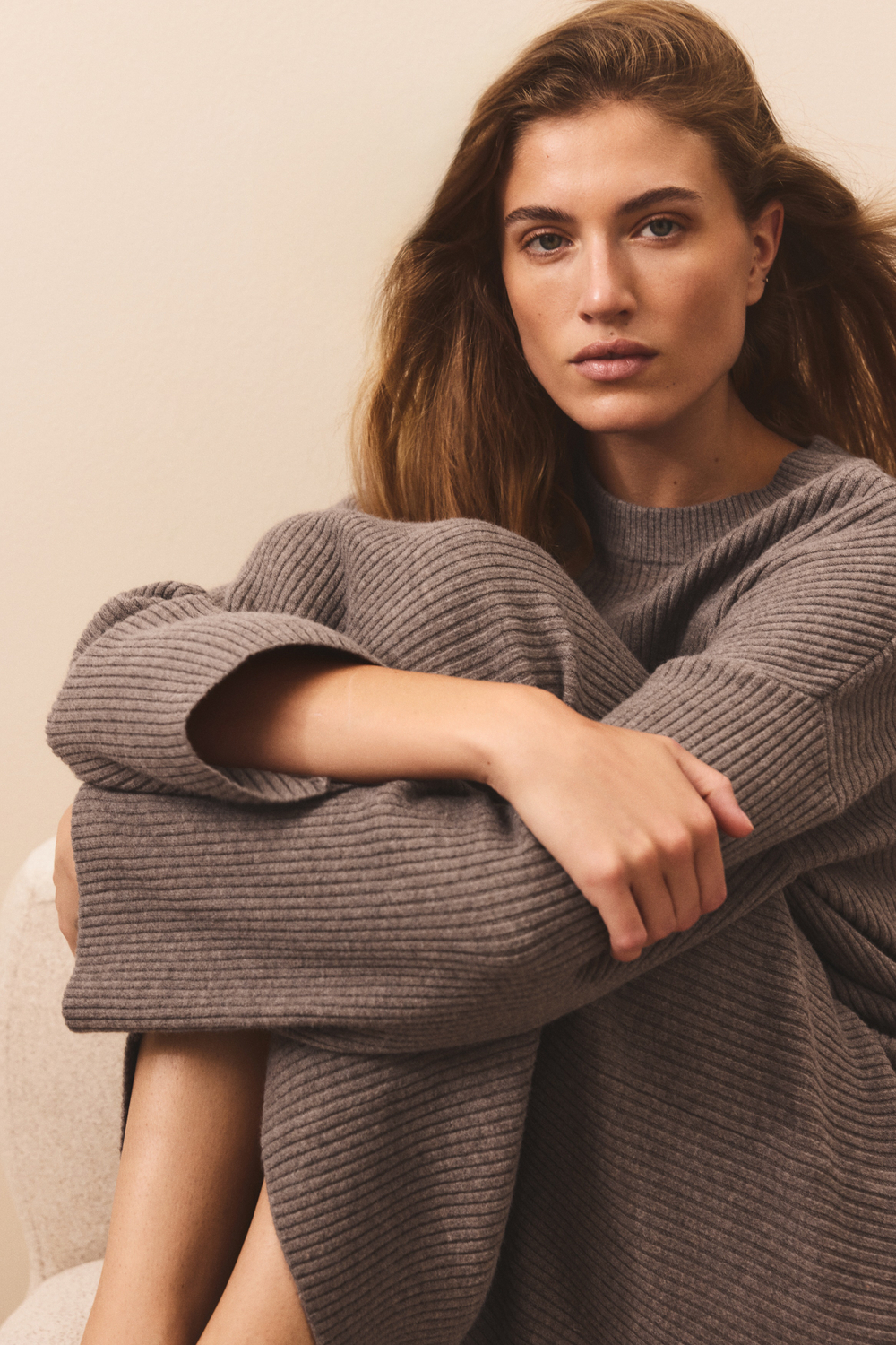 Платье из эластичного трикотажа — длинные рукава - H&M