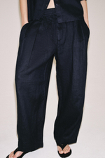 БРЮКИ СО СКЛАДКАМИ ИЗ 100% ЛЬНА — ZW COLLECTION — ZARA