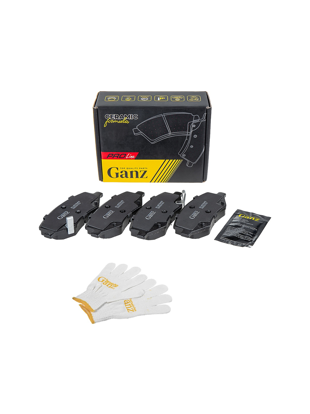 Колодки тормозные передние PRO-Line Ceramic для JAC JS4 / МОСКВИЧ 3 GANZ GIJ07069C