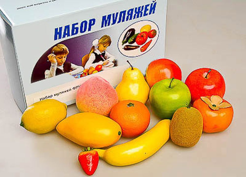 Набор муляжей фруктов, артикул 14891