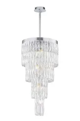 Люстра подвесная NewRgy 2774R/11A CHROME+CLEAR, 11×40 Вт, хромированная и прозрачная