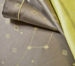 Постельное белье CONSTELLATIONS CITRUSпододеяльник 200х220 Blanc des Vosges 2 спальное евро Желтый / Зеленый