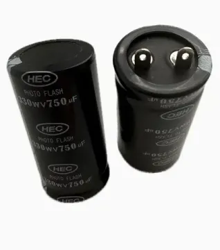 Конденсатор электролитический 750мкФ 330в PHOTO FLASH / 25x50 / HEC