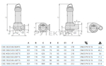 Погружной фекальный насос Zenit DGG 300/2/65 C0ET5 NC Q TS 2SIC 10 400 V