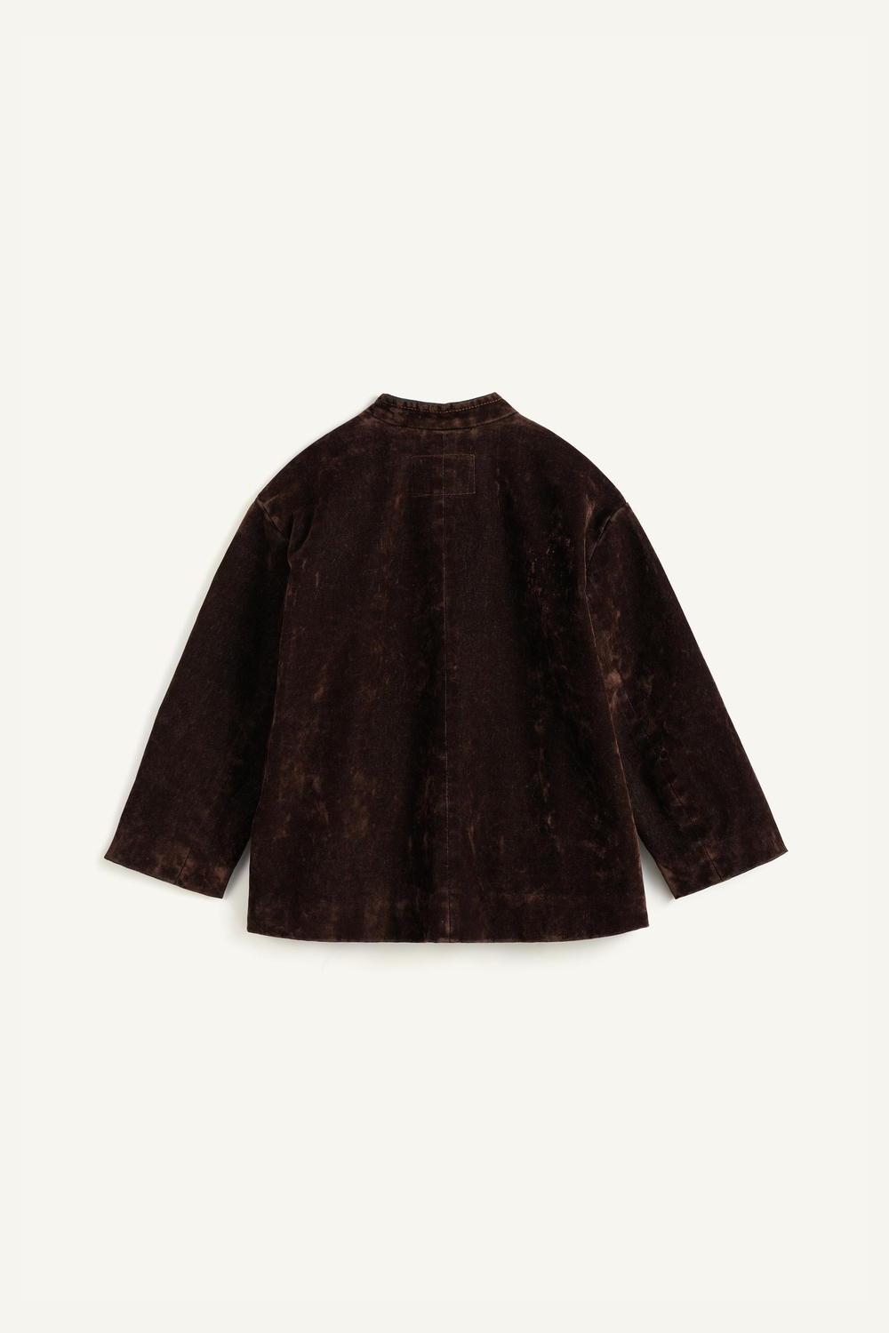 ZARA БАРХАТНЫЙ ЖАКЕТ - LIMITED EDITION, ТЕМНО-КОРИЧНЕВЫЙ