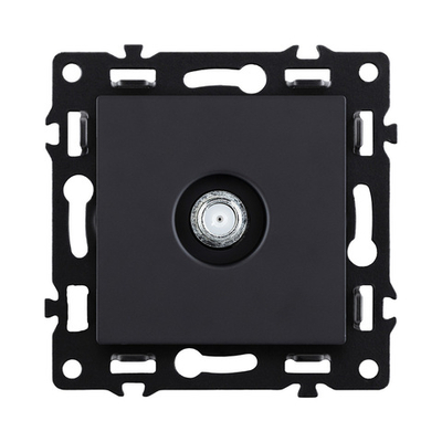 Розетка TV, черный Kollinger Asthetik AS-020BK