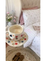 Керамическая кружка с блюдцем чайная пара