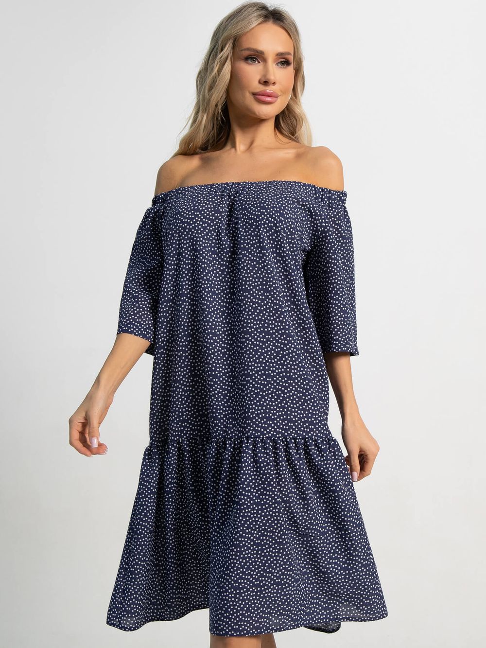 Платье с поясом Дафна (синее) П15523-8М LT Collection
