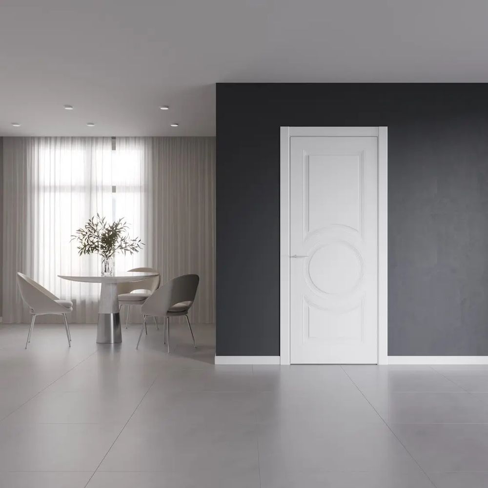 Двери WestStyle OB9 RAL Тон Белый  ДГ