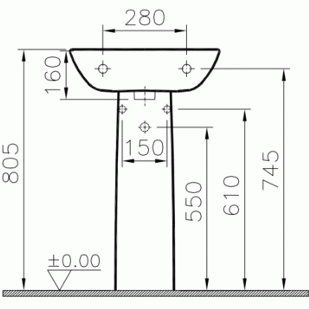Пьедестал VitrA S20 5529B003-0156