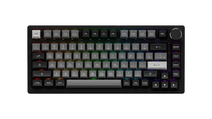 Akko Black & Silver PC75B Plus