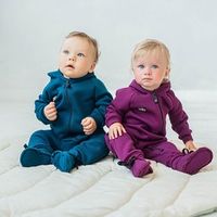 Комбинезон с капюшоном "Слива" утепленный 0-3 м