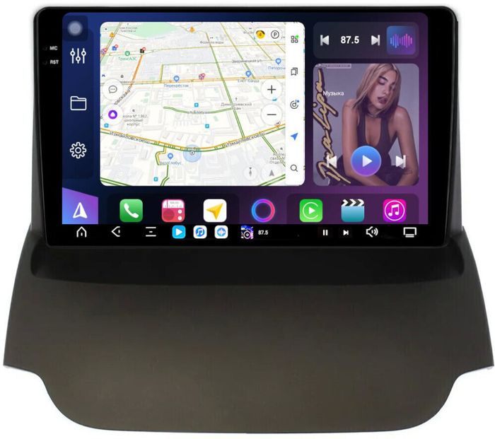Магнитола для Ford EcoSport 2014-2017 - FarCar S500-TS20 монитор 9.5" 2K QLED на Android 14, Быстрейшая, CarPlay, 4G SIM-слот
