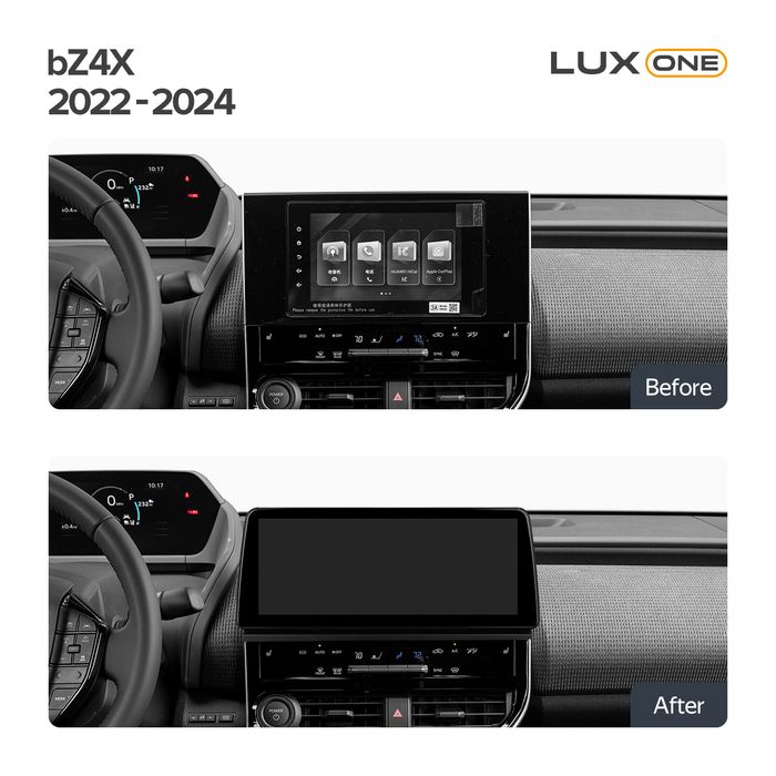 Магнитола для Toyota bZ4X - Teyes LUX ONE монитор 12.3" 2K QLED на Android 10, Быстрая, CarPlay, 4G SIM-слот