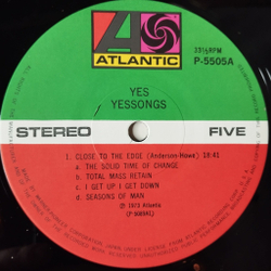 Винтажная виниловая пластинка LP Yes Yessongs (Japan 1975) (Obi) Siberian Khatru