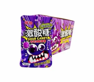 Кислая карамель YOUZHEN со вкусом винограда, 22 г (Китай)