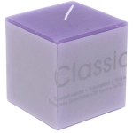 Свеча «Classic» 7*7*7,5см цвет лавандовый ZD-131
