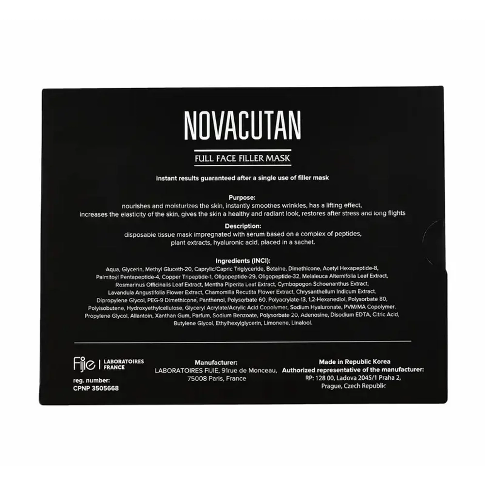 Full Face Filler Mask Novacutan