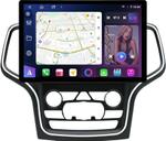Магнитола для Jeep Grand Cherokee WK2 2013-2022 (ШГУ 8.4", рамка большая 10) - FarCar GX877 монитор 13" 2K QLED на Android 13, Быстрая, CarPlay, 4G SIM-слот