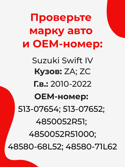 Ремкомплект рулевой рейки для ЭУР Suzuki Swift (IV) [Кузов: ZA,ZC] (2010-2022) (R-36)