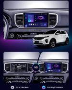 Магнитола для KIA Sportage 2018-2021 - Parafar PF577U2K на Android 13, Быстрая, QLED+2K, CarPlay, 4G SIM-слот