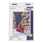Набор для вышивания нитками Panna PR-7497, Рождественская улочка, 22.5х30 см