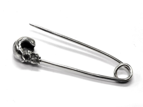 Булавка из серебра Pin-Skull-1 SPIN-01