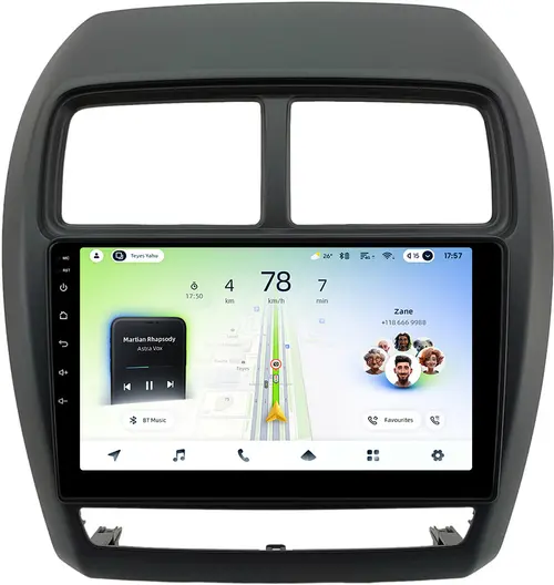 Магнитола для Mitsubishi ASX 2017+ - Teyes CC4L монитор 9" IPS, Android 14, Быстрая, Snapdragon 662, CarPlay, 4G SIM-слот