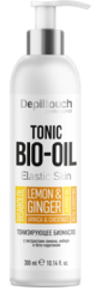Depiltouch Professional Биомасло тонизирующее с экстрактами лимона, имбиря и бета-каротином, 300 мл