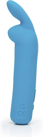 Голубая вибропуля с ушками Rechargeable Rabbit Ears Bullet Vibrator (Цвет: голубой)