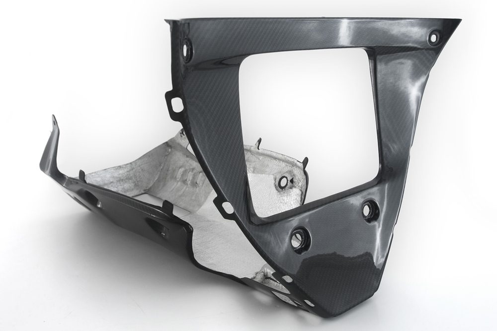 FullSix Карбоновая защита нижняя - Belly Pan (OEM выхлоп) Yamaha YZF-R1 MY-R120-TC42