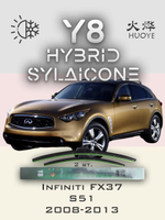 Щетки стеклоочистителя HUOYE Y8 600/475 мм на Infiniti FX37 | Hook/J-Hook