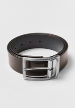 Кожаный ремень 40MM Black/Grey